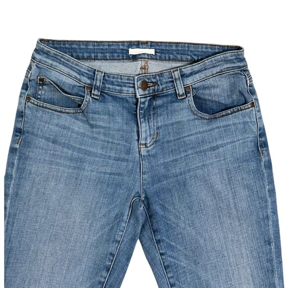 Eileen Fisher Jeans Womens Size 2 Blue Straight Leg Stretch Medium Wash Denim - Picture 4 of 16